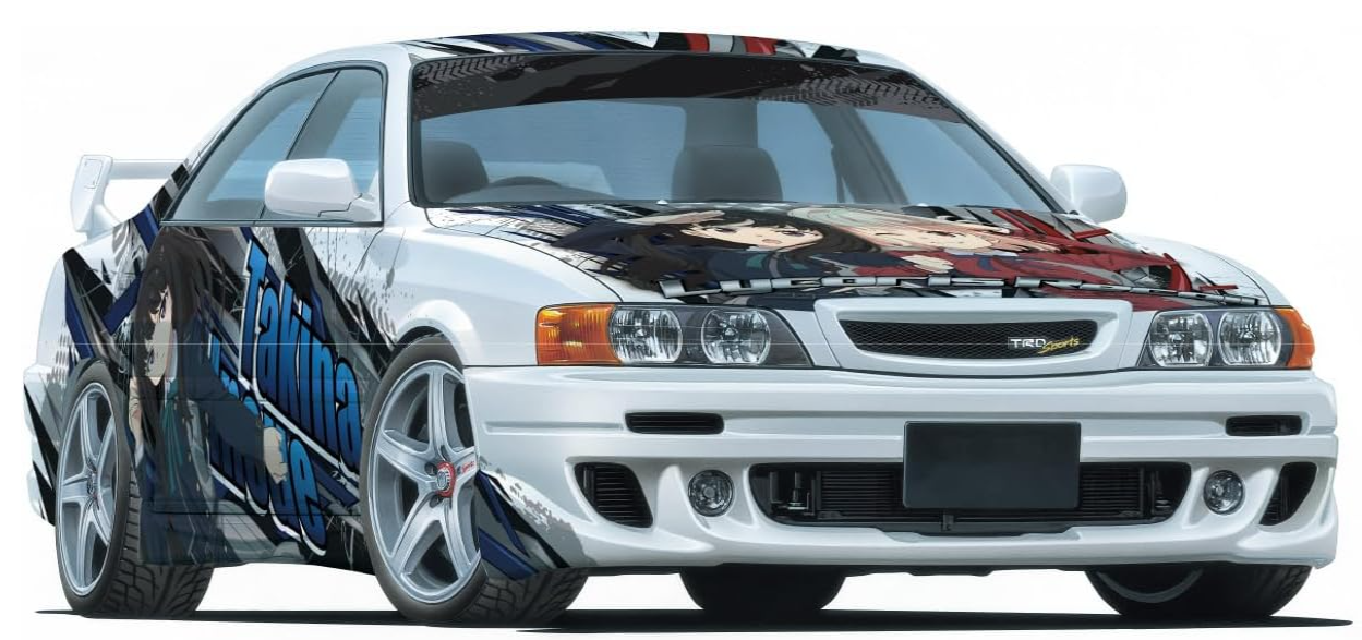 Aoshima 1/24 Lycoris Recoil x TRD JZX100 Chaser '98 | Official Itasha Series - Collectible Model Kit - Brand New - Made in Japan