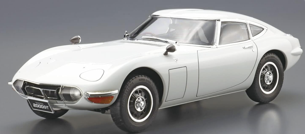 AOSHIMA 1/24 The Model Car No.1 Toyota MF10 2000GT 1969 - JDM Classic Sports Car Model Kit