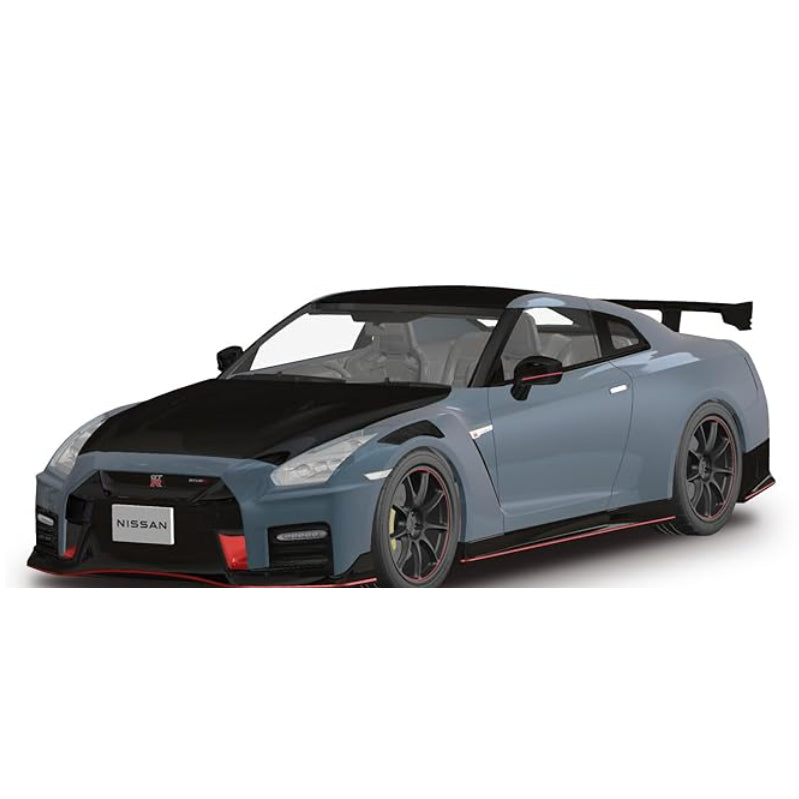 Aoshima 1/24 Nissan GT-R NISMO Special Edition 2022 | Stealth Gray - Pre-Painted Snap-Fit Model Kit - JDM Authentic - Made in Japan