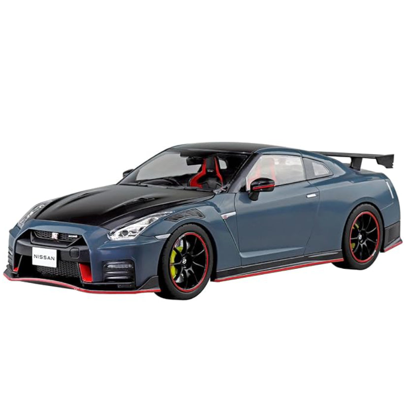 AOSHIMA 1/24 The Snap Kit No.02-NG Nissan GT-R NISMO 2022 Stealth Gray | Pre‑Painted Model Kit | Easy Assembly | Japan Direct