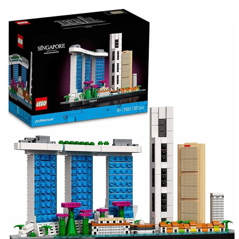 LEGO Architecture 21057 Singapore Skyline | Iconic Landmark Display Set - Modern Urban Architecture - Brand New, JDM Stock