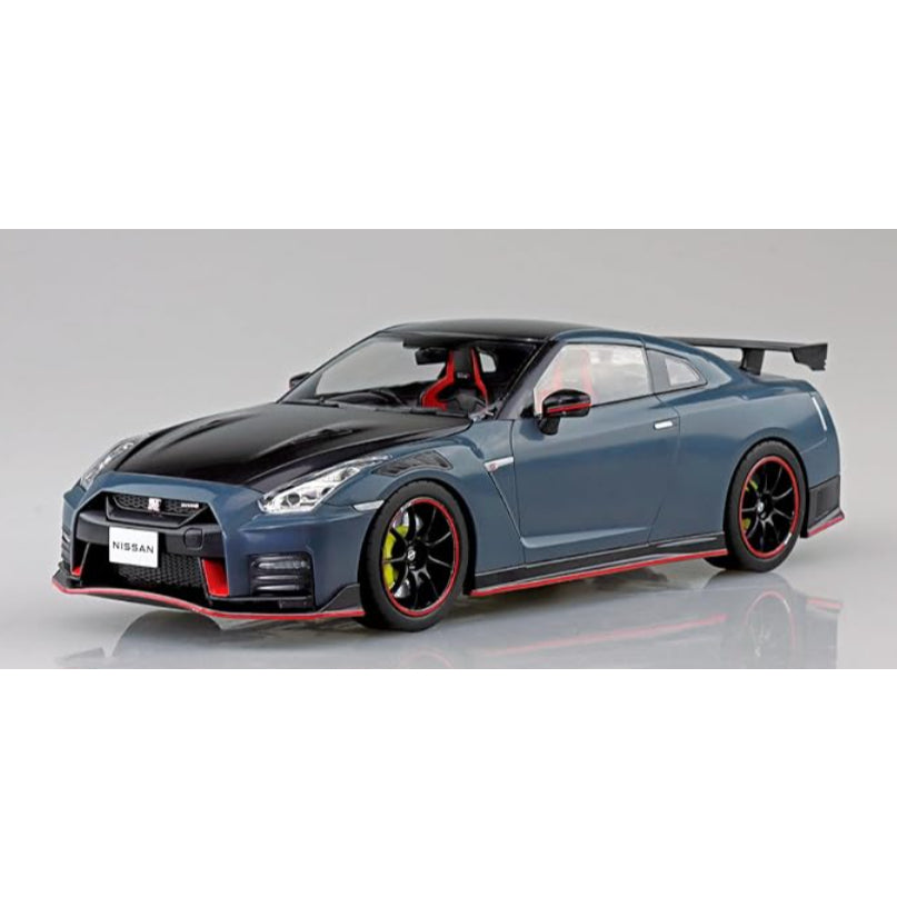 Aoshima 1/24 Nissan GT-R NISMO Special Edition 2022 | Stealth Gray - Pre-Painted Snap-Fit Model Kit - JDM Authentic - Made in Japan